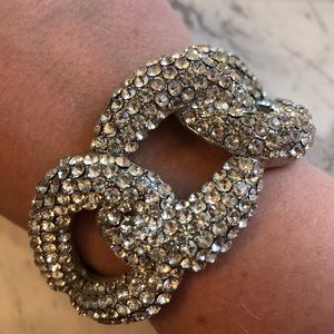 Crystal Link Cuff Bracelet